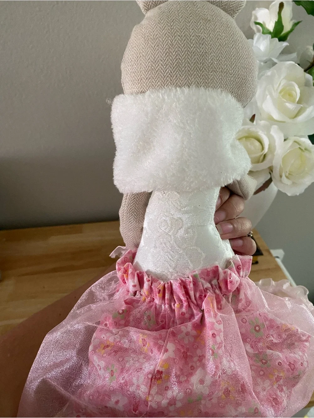 Plush Bunny Doll in Pink Tulle Dress - Cute Kids Toy